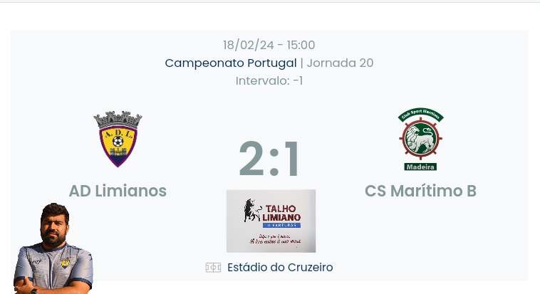Campeonato Portugal / Declarações finais  Limianos 2-1 Maritimo b
