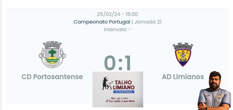 Campeonato Portugal / Declarações finais  Portosantense 0-1 Limianos