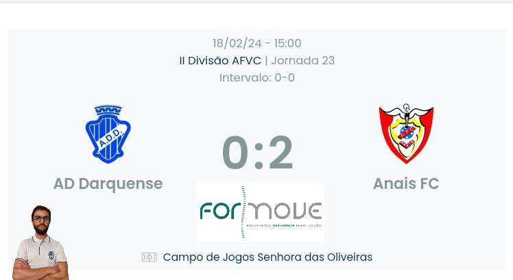 Futebol AF Viana do Castelo / Declarações Finais   Darquense 0-2 Anais